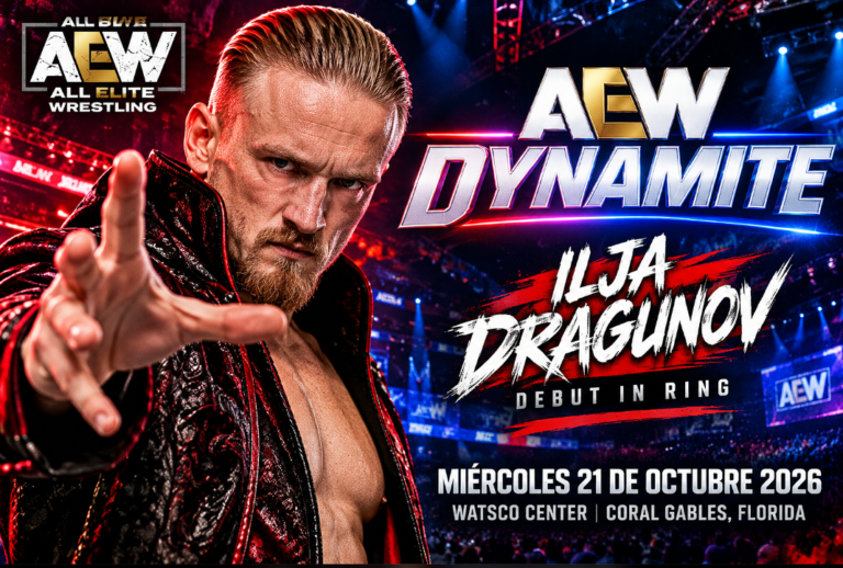 Cartelera AEW Dynamite del 21 de octubre de 2026 con Ilja Dragunov.
