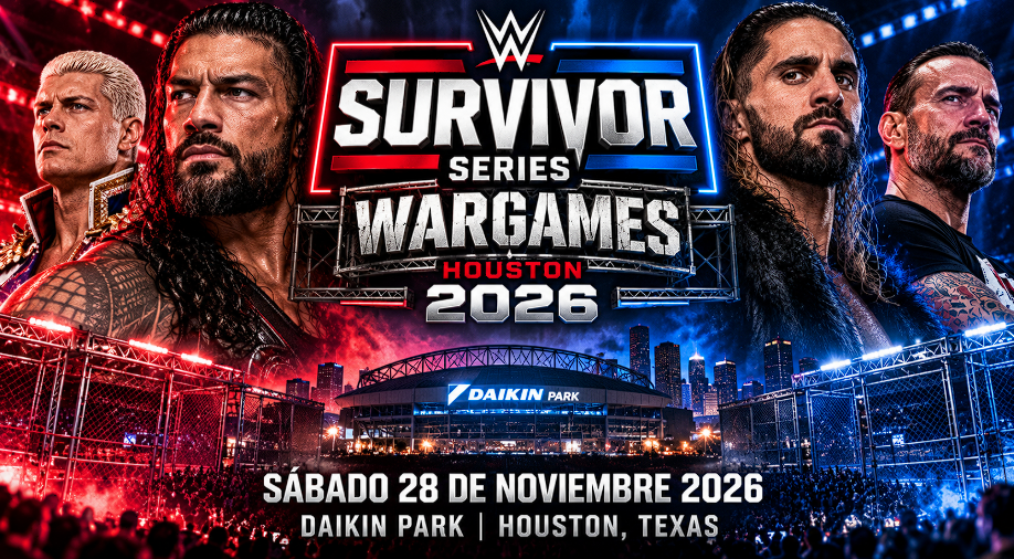 WWE Survivor Series 2026 WarGames en Daikin Park de Houston, Texas.